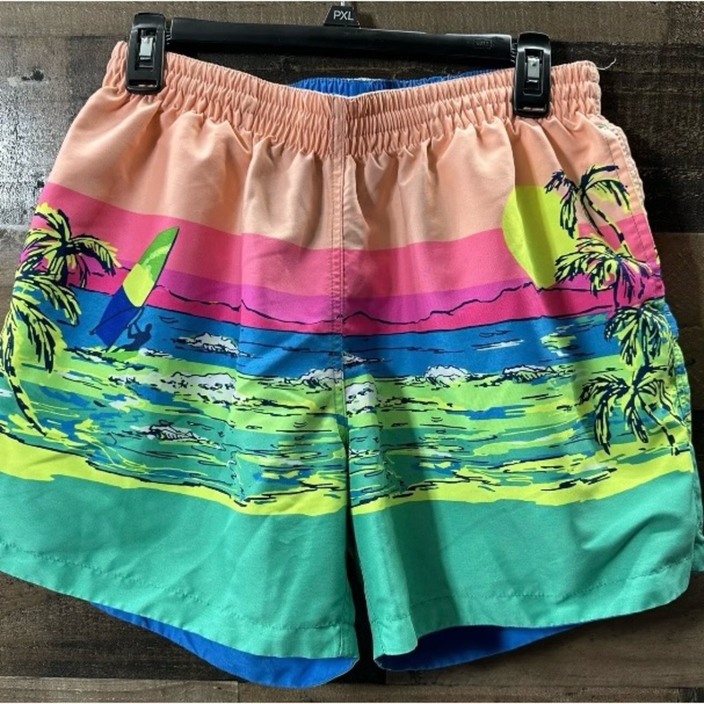 Chubbies RARE limited edition tropical paradise reversible swim shorts